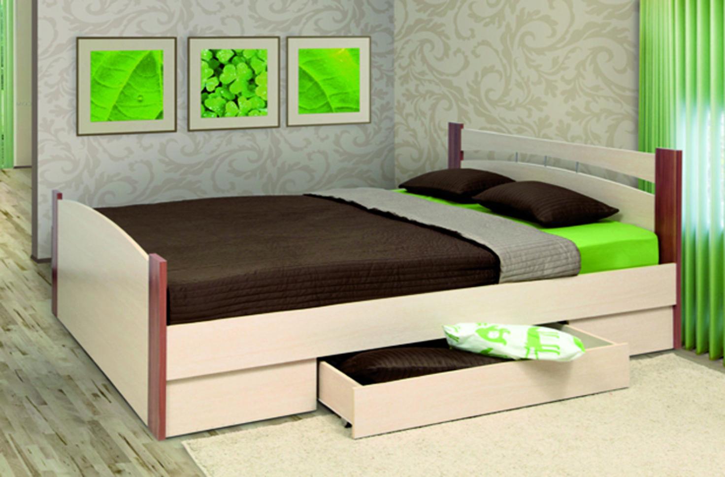 Кровать 1 спальная с матрасом